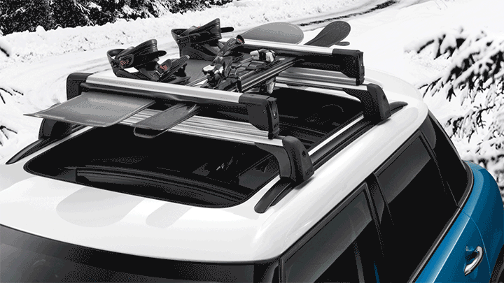 mini aksesuarları – MINI portbagaj – kayak ve snowboard taşıyıcı