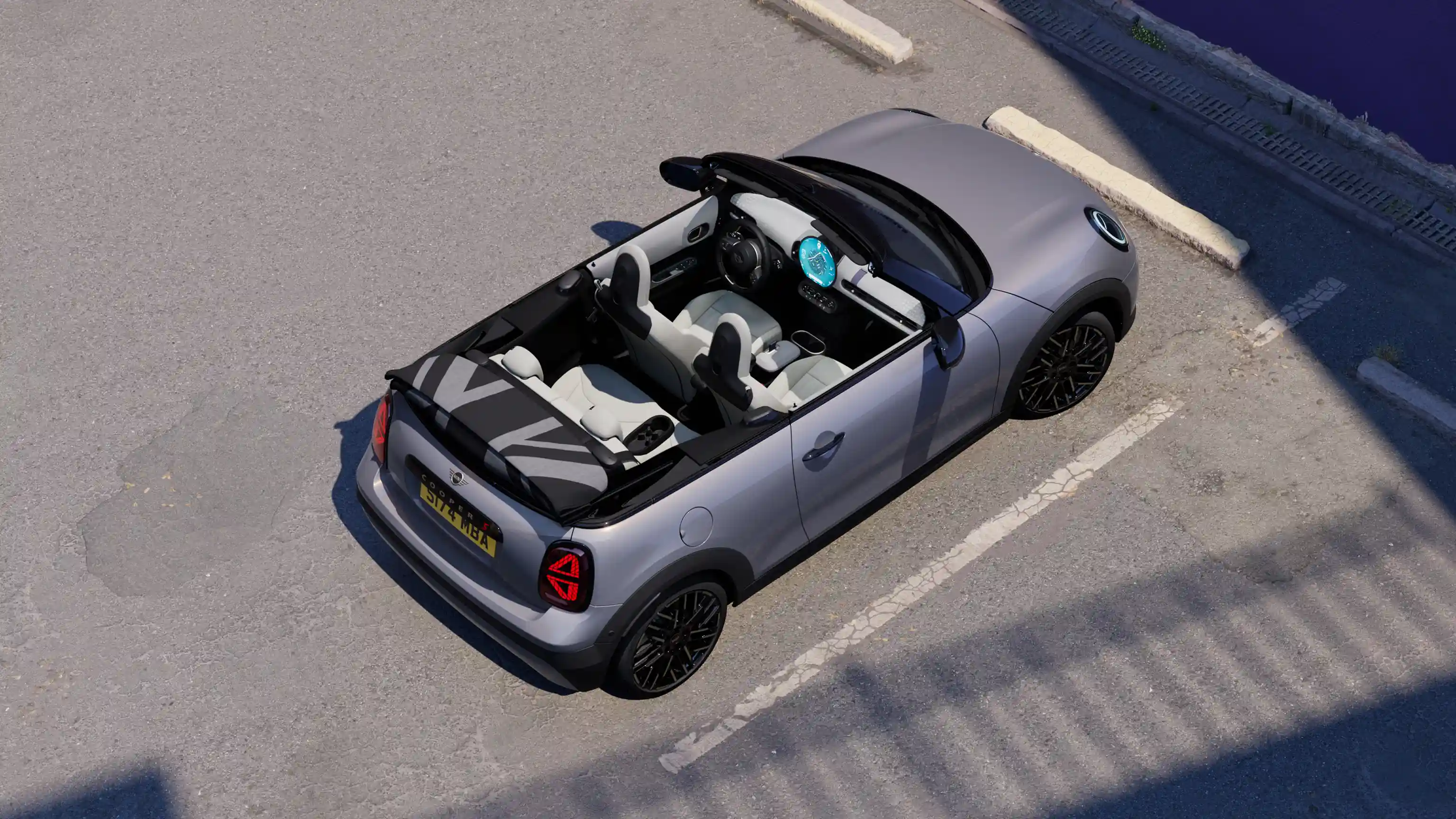 MINI Cooper Cabrio - dış tasarımda öne çıkanlar - üstten görünüm