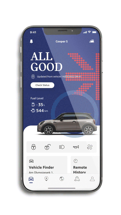 mini connected – mini uygulaması – uygulama temaları