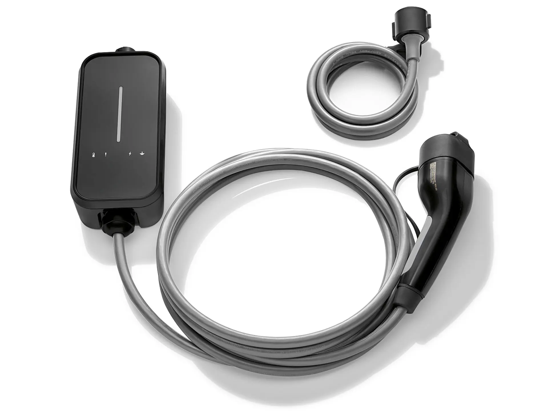 Ev dışı şarj için MINI Flexible Fast Charger 2.0 kablosu, tek başına görünüm.