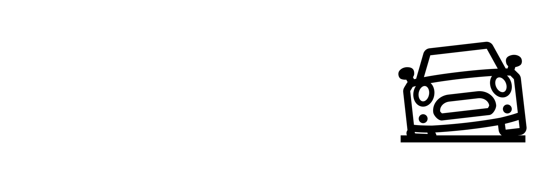 Düz ön lastik simgesi olan araba