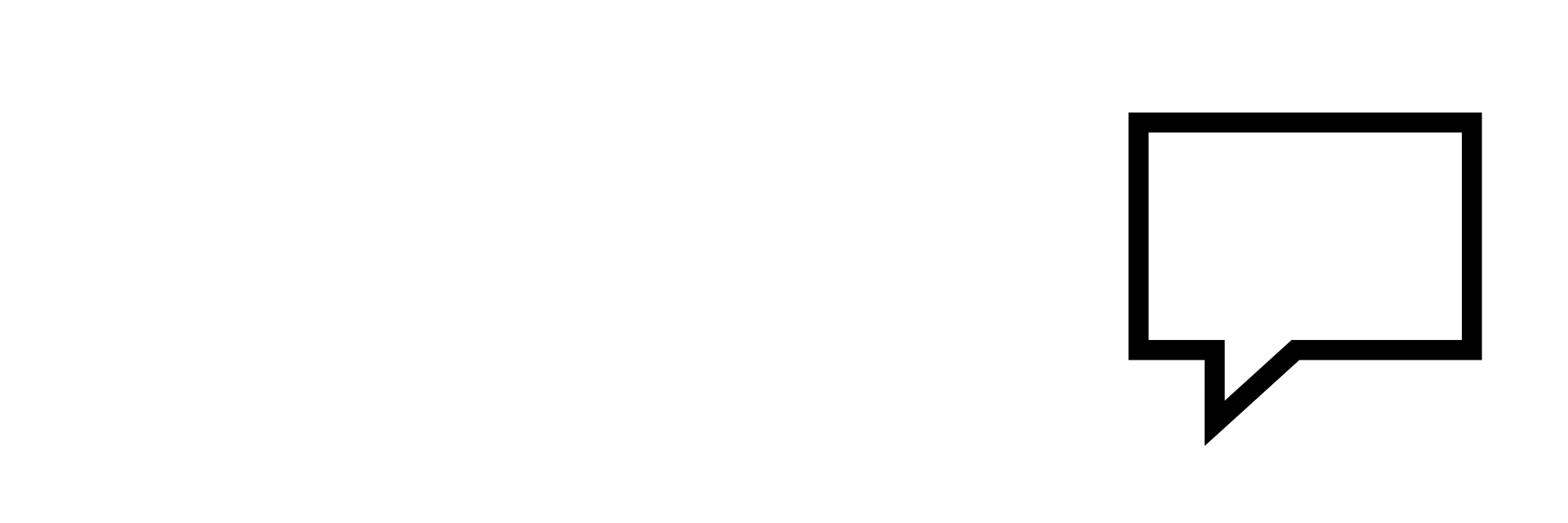 Kare mesaj balonu simgesi