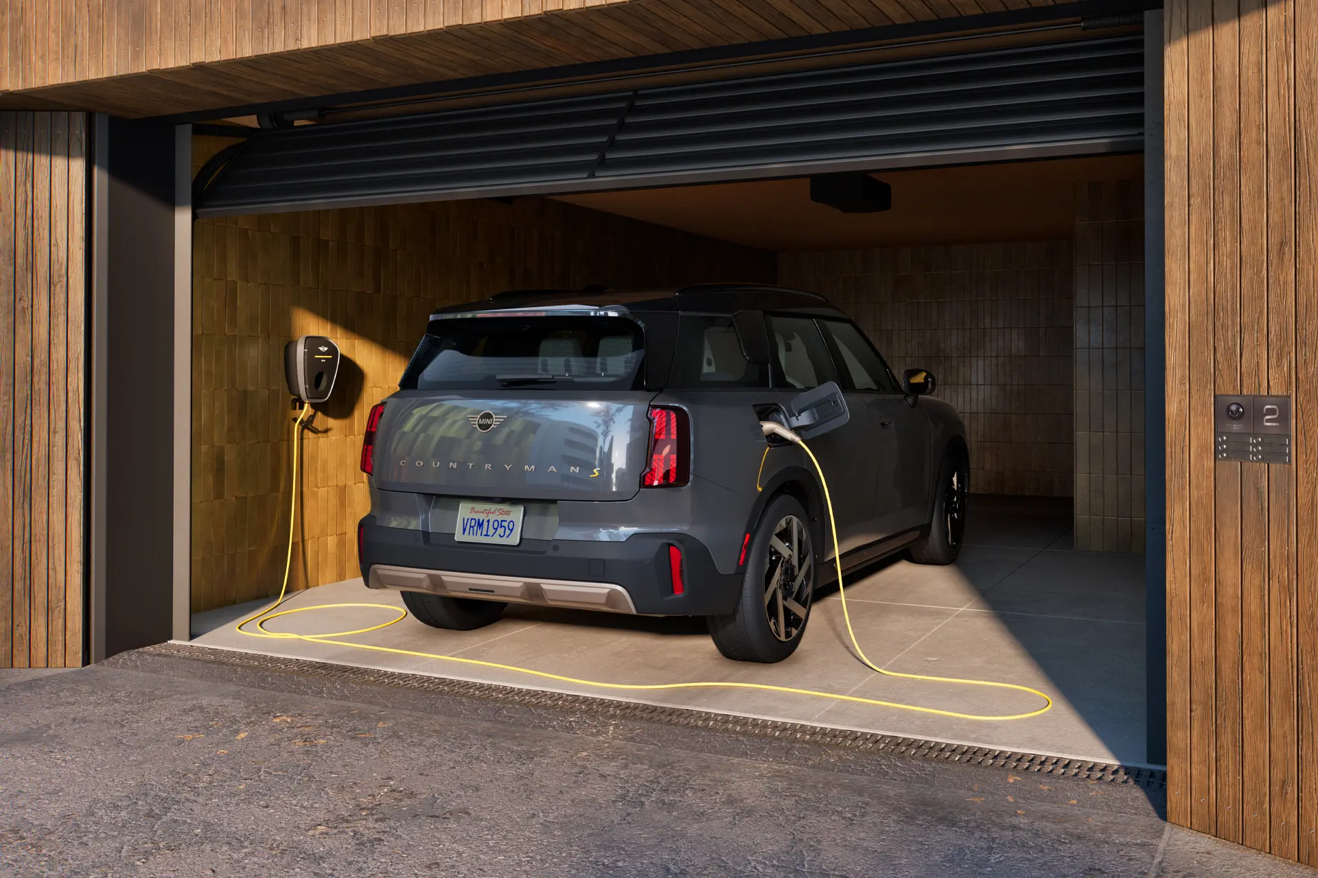 Tamamen elektrikli MINI Countryman - şarj - ev dışı şarj
