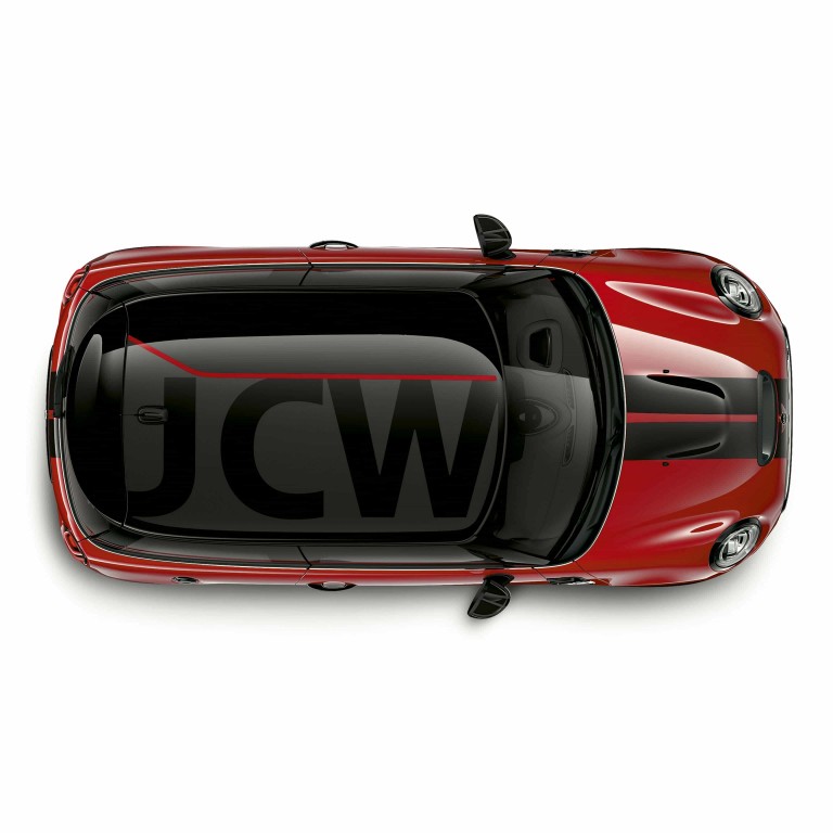 MINI John Cooper Works – kırmızı ve siyah – tavan dekoru