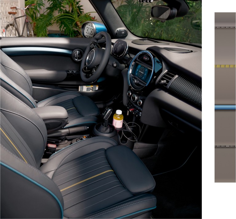 MINI Cabrio Sidewalk Edition – iç tasarım – döşeme ve kokpit